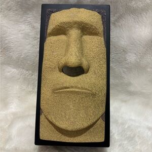 Stone Face Tissue Box